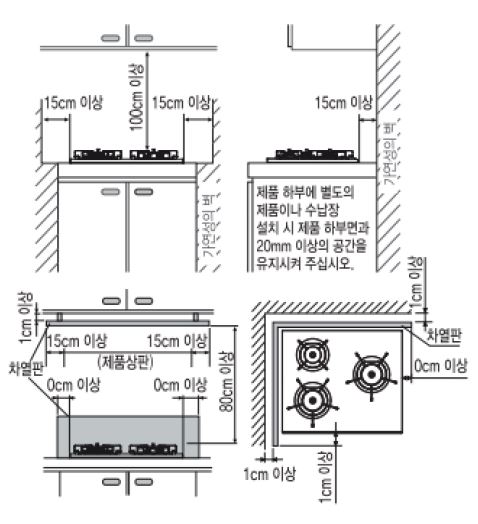 린나이 가스레인지 설치 쿡탑 교체 방법